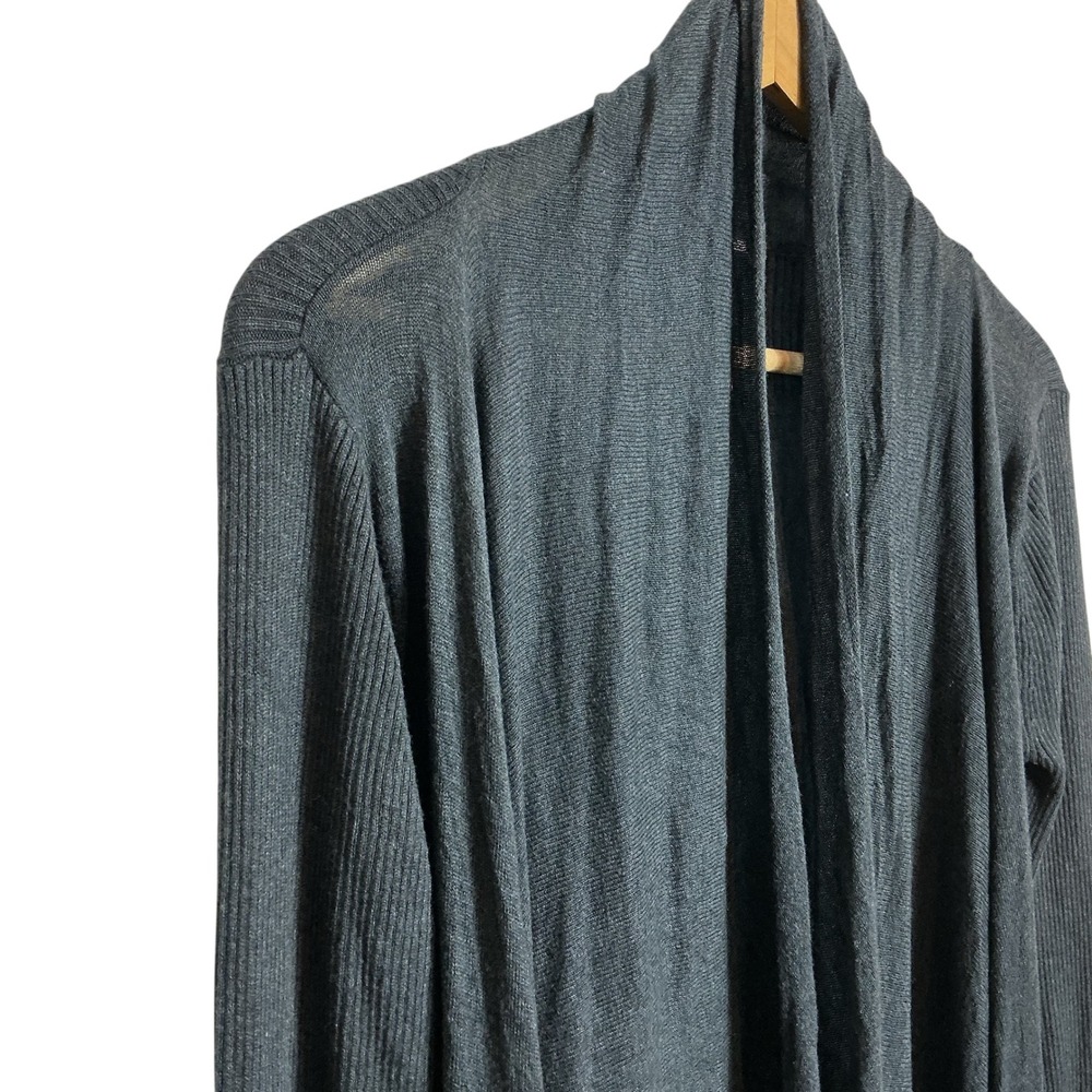 Lululemon Size 6 Gray Cashmere Blend Universal Wrap Cardigan Sweater Lightweight - Picture 2 of 6